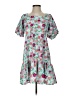 Influence 100% Polyester Floral Teal Cocktail Dress Size 8 - photo 1