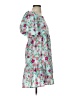 Influence 100% Polyester Floral Teal Cocktail Dress Size 8 - photo 4