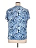 C'est La Vie Blue Short Sleeve Blouse Size XL - photo 2