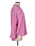 Ann Taylor 100% Polyester Pink Long Sleeve Blouse Size L (petite) - photo 4