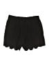 Madewell Hearts Black Scallop-Hem Pull-On Shorts Size XS - photo 2