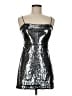 Urban Outfitters 100% Polyester Metallic Silver Cocktail Dress Size M - photo 1