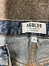 AGOLDE 100% Cotton Stars Blue Denim Shorts Size 25 waist - photo 3