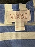 Vixbe 100% Rayon Stripes Blue 3/4 Sleeve Button-Down Shirt Size S - photo 4