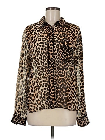 Ganni Long Sleeve Blouse (view 1)