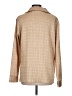 Essentials by Milano 100% Polyester Metallic Tan Long Sleeve Blouse Size L - photo 2
