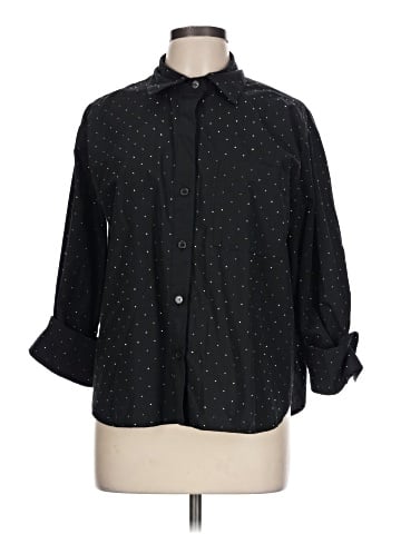 Velvet Heart 3/4 Sleeve Button-Down Shirt (view 1)