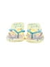 Unbranded Yellow Blue Flip Flops Size 7 - 8 - photo 2
