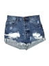ONE X ONETEASPOON Blue Denim Shorts Size 24 waist - photo 1
