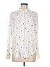 Rails Print Ivory Long Sleeve Blouse Size M - photo 1