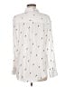 Rails Print Ivory Long Sleeve Blouse Size M - photo 2
