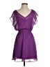 Express 100% Polyester Solid Purple Cocktail Dress Size XS - photo 1