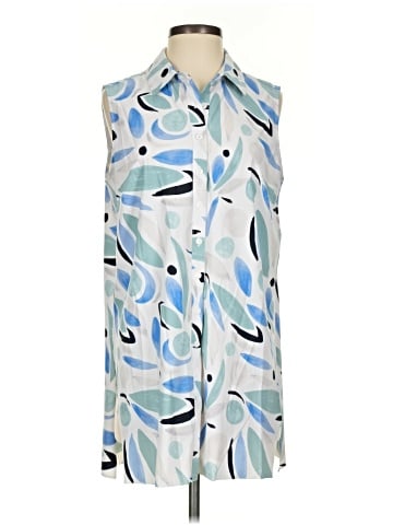 Alfani Sleeveless Button-Down Shirt (view 1)