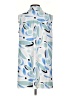 Alfani Blue Sleeveless Button-Down Shirt Size S - photo 2