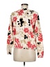 Ann Taylor LOFT 100% Cotton Floral Ivory Pullover Sweater Size M - photo 2