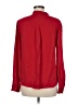 Theory 100% Silk Red Long Sleeve Silk Top Size M - photo 2