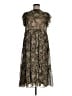 Blu Pepper 100% Polyester Paisley Brown Cocktail Dress Size M - photo 1
