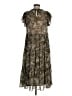 Blu Pepper 100% Polyester Paisley Brown Cocktail Dress Size M - photo 2
