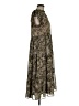 Blu Pepper 100% Polyester Paisley Brown Cocktail Dress Size M - photo 4
