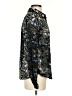 ModCloth Metallic Black Long Sleeve Button-Down Shirt Size S - photo 4