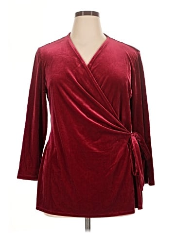 Anne Klein Long Sleeve Top (view 1)