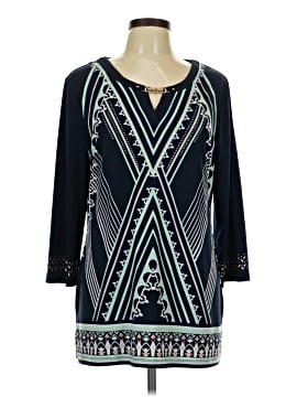 Jm Collection 3/4 Sleeve Blouse