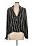 Lush 100% Polyester Black Long Sleeve Blouse Size L - photo 1