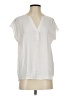 Banana Republic 100% Polyester White Short Sleeve Blouse Size S - photo 1
