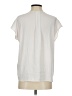 Banana Republic 100% Polyester White Short Sleeve Blouse Size S - photo 2