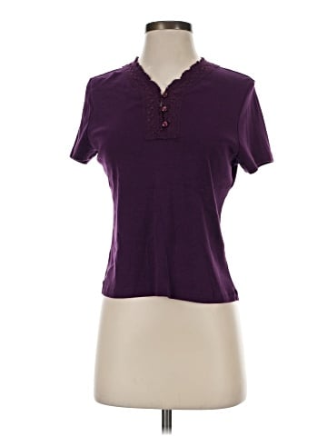 Petite Sophisticate Short Sleeve Henley (view 1)