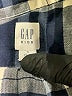 Gap 100% Cotton Plaid Blue Long Sleeve Button-Down Shirt Size 6 - 7 - photo 3