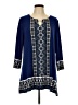 JM Collection Blue 3/4 Sleeve Blouse Size L - photo 1