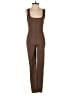 Dynamite Solid Brown Jumpsuit Size XS - photo 1