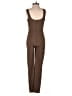 Dynamite Solid Brown Jumpsuit Size XS - photo 2