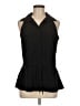 W by Worth 100% Polyester Black Sleeveless Blouse Size 6 - photo 1