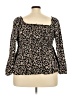 Torrid Black 3/4 Sleeve Top Size 3X Plus (3) - photo 2