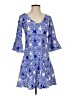 Gingy Paisley Blue Cocktail Dress Size XXS - photo 1