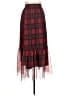 Friful 100% Polyester Plaid Red Casual Skirt Size L - photo 1