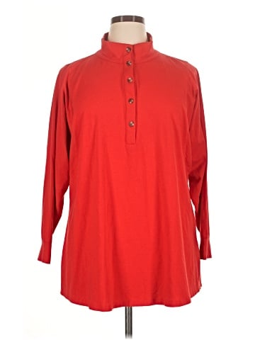 Isaac Mizrahi LIVE! Long Sleeve Polo (view 1)