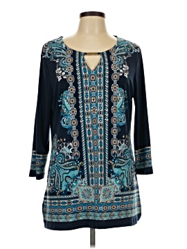 Jm Collection 3/4 Sleeve Blouse