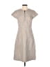 Bod & Christensen 100% Polyester Solid Tan Casual Dress Size 8 - photo 1