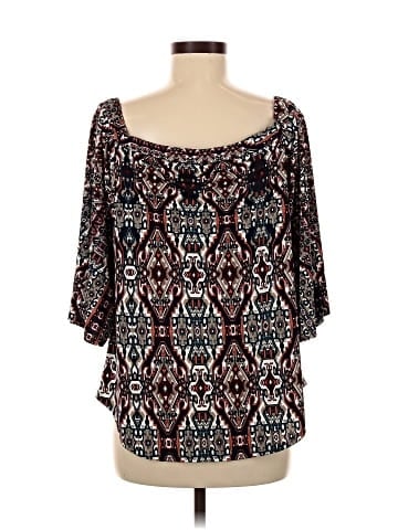 Veronica M. 3/4 Sleeve T-Shirt (view 2)