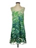 CAbi 100% Polyester Tropical Green Cocktail Dress Size S - photo 1