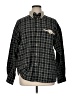 Classic 100% Cotton Tweed Black Long Sleeve Button-Down Shirt Size XL - photo 1