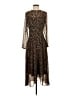 Tommy Hilfiger Animal Print Brown Cocktail Dress Size 2 - photo 1