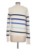 Gap 100% Cotton Stripes Ivory Pullover Sweater Size L - photo 2