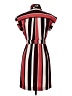 Express 100% Polyester Stripes Burgundy Casual Dress Size XS - photo 2
