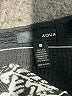Aqua Stripes Black Cocktail Dress Size S - photo 7