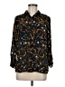 Apt. 9 100% Polyester Paisley Black Long Sleeve Blouse Size M - photo 1