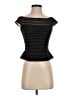 JS Collections Black Short Sleeve Top Size 6 - photo 1